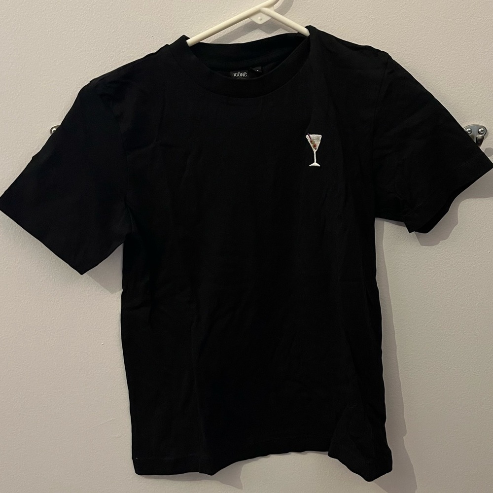 Black T-Shirt with little martini